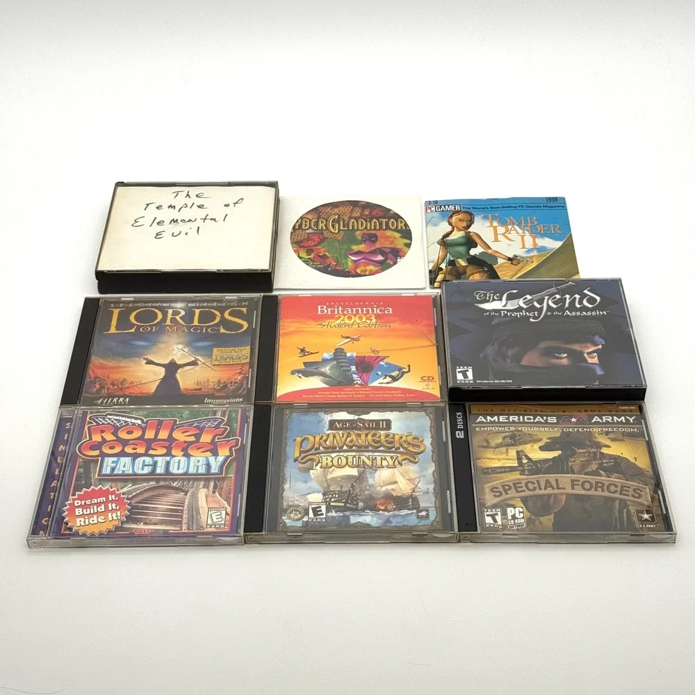 Vintage PC Games Lot 19 Titles Red Alert D&D Icewind Dale Command Conquer